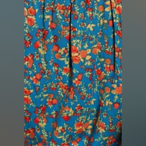 NWT Free People Kaya Print Cutout Bodysuit in Turquoise Combo Small - Picture 8 of 10